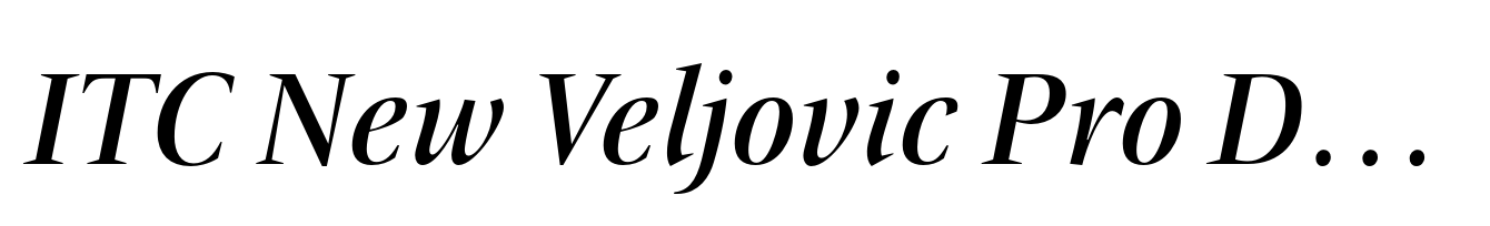 ITC New Veljovic Pro Display Medium Italic